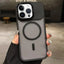 Skin Feel Frosted Metal Lens Holder MagSafe Magnetic Phone Case
