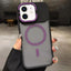 Skin Feel Frosted Metal Lens Holder MagSafe Magnetic Phone Case