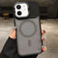 Skin Feel Frosted Metal Lens Holder MagSafe Magnetic Phone Case