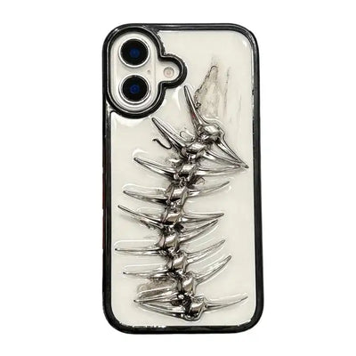 Epoxy Diffusion Fishbone Acrylic Phone Case