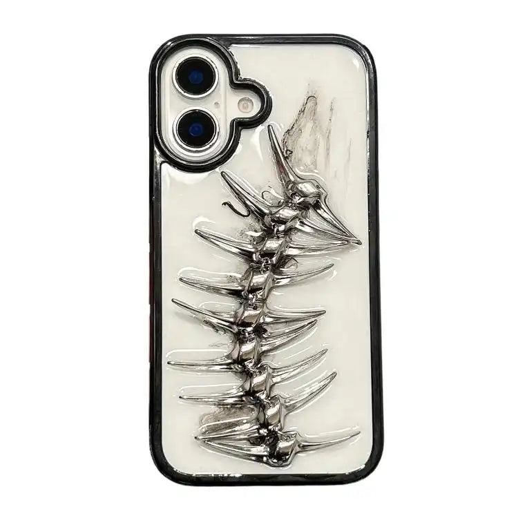 Epoxy Diffusion Fishbone Acrylic Phone Case