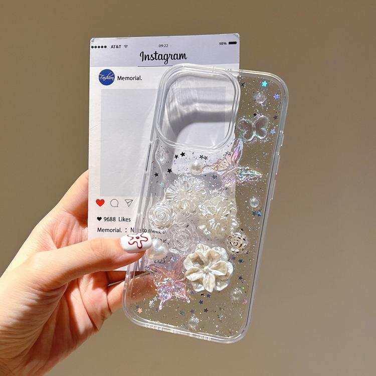 Epoxy Ruffled Petals Acrylic Phone Case