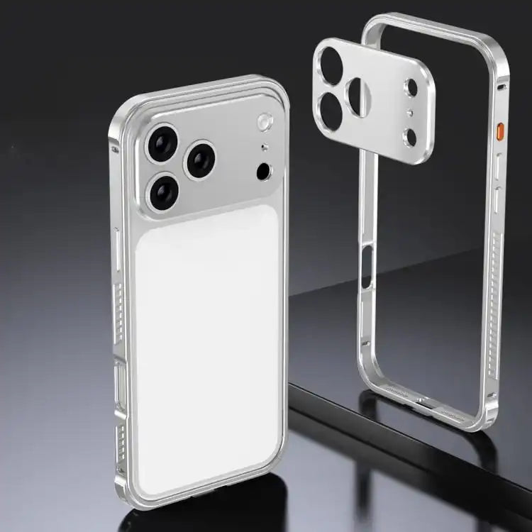 Armor Dual-side Anti-slip Metal Frame Case with Lens Cover