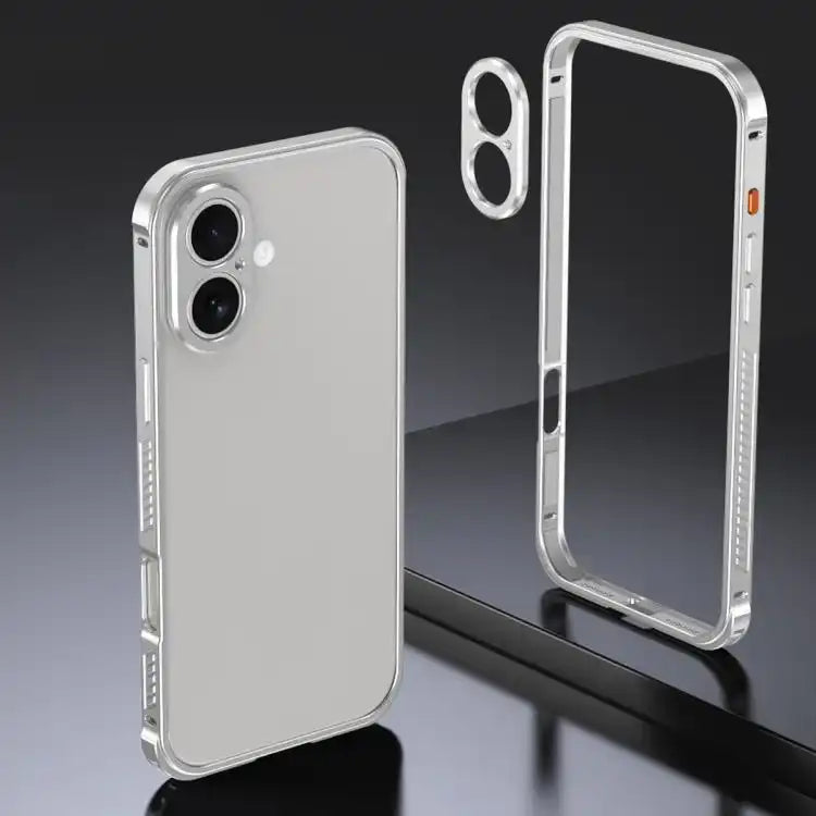 Armor Dual-side Anti-slip Metal Frame Case with Lens Cover