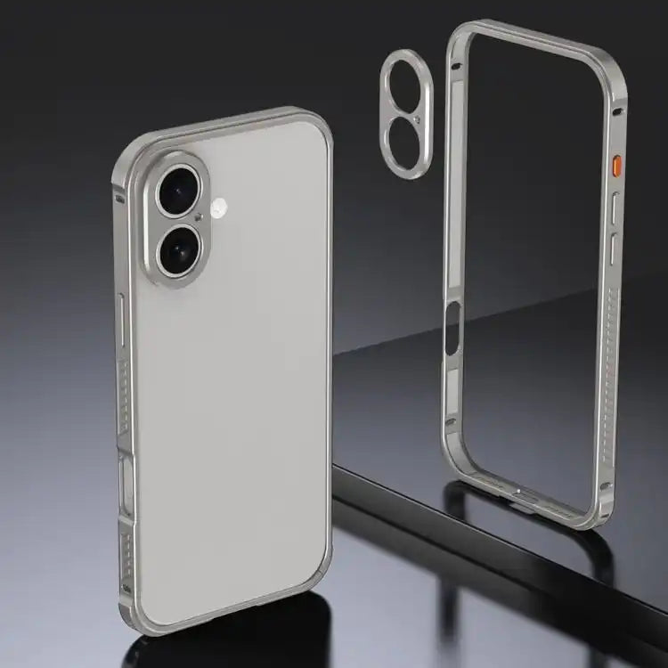 Armor Dual-side Anti-slip Metal Frame Case with Lens Cover