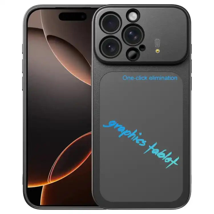 TPU Frame Frosted Writing Board Shockproof Phone Case with Pen