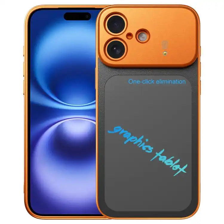 TPU Frame Frosted Writing Board Shockproof Phone Case with Pen