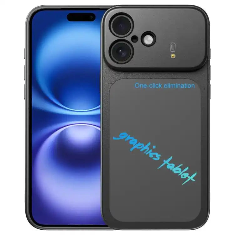 TPU Frame Frosted Writing Board Shockproof Phone Case with Pen