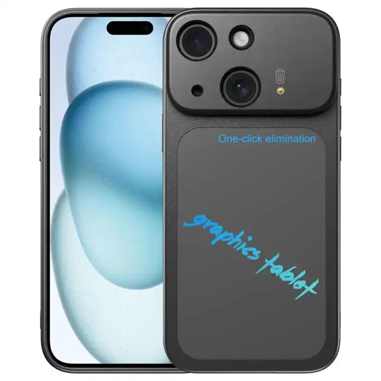 TPU Frame Frosted Writing Board Shockproof Phone Case with Pen