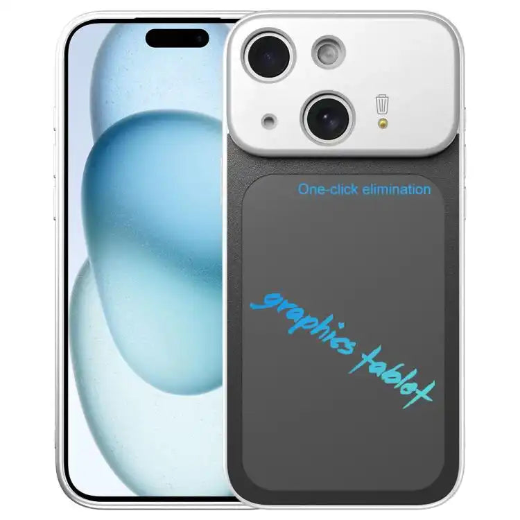 TPU Frame Frosted Writing Board Shockproof Phone Case with Pen