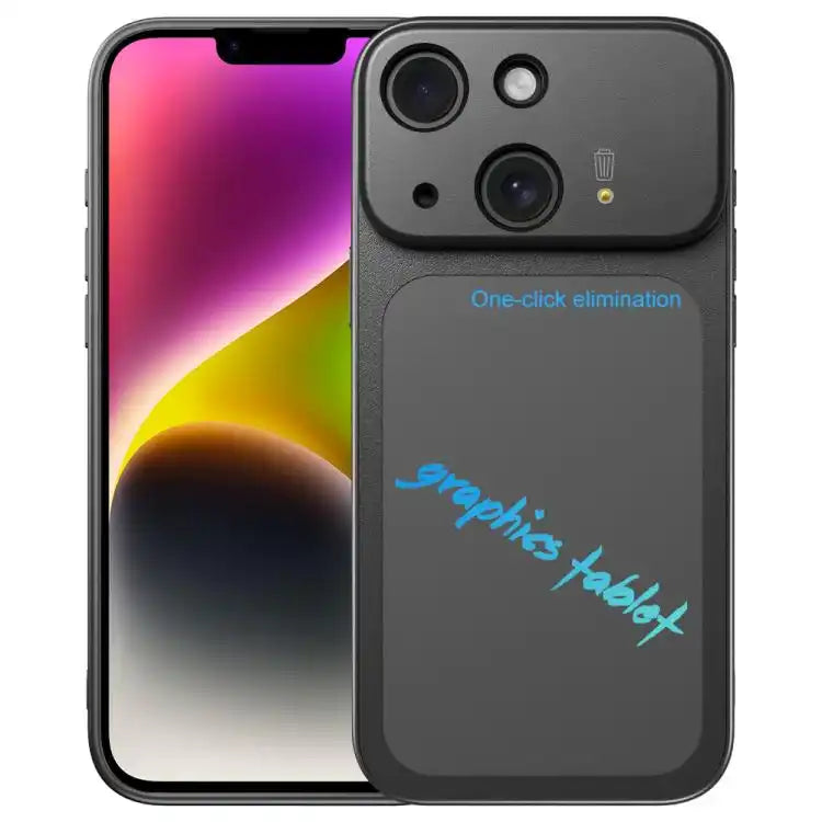 TPU Frame Frosted Writing Board Shockproof Phone Case with Pen