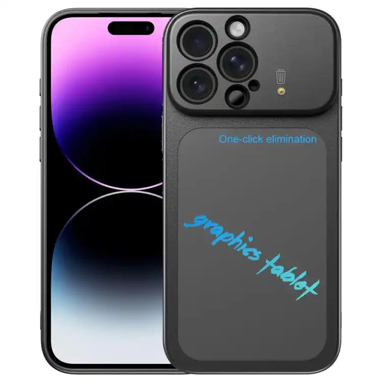 TPU Frame Frosted Writing Board Shockproof Phone Case with Pen