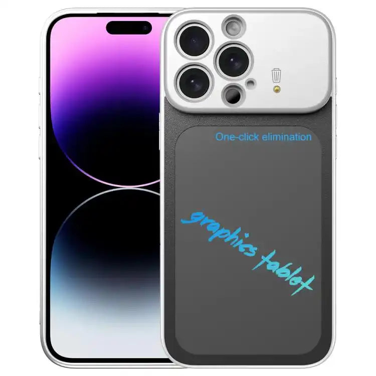 TPU Frame Frosted Writing Board Shockproof Phone Case with Pen