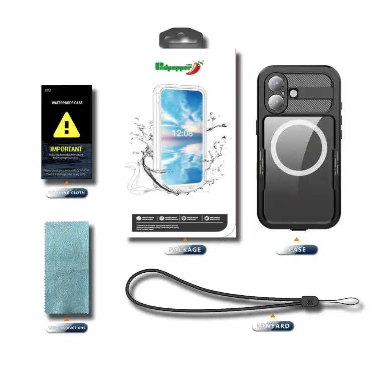 RedPepper IP68 Waterproof Triple-proof MagSafe Phone Case