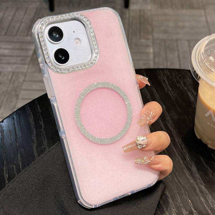 Rounded Edge Semi-transparent Glitter MagSafe Phone Case