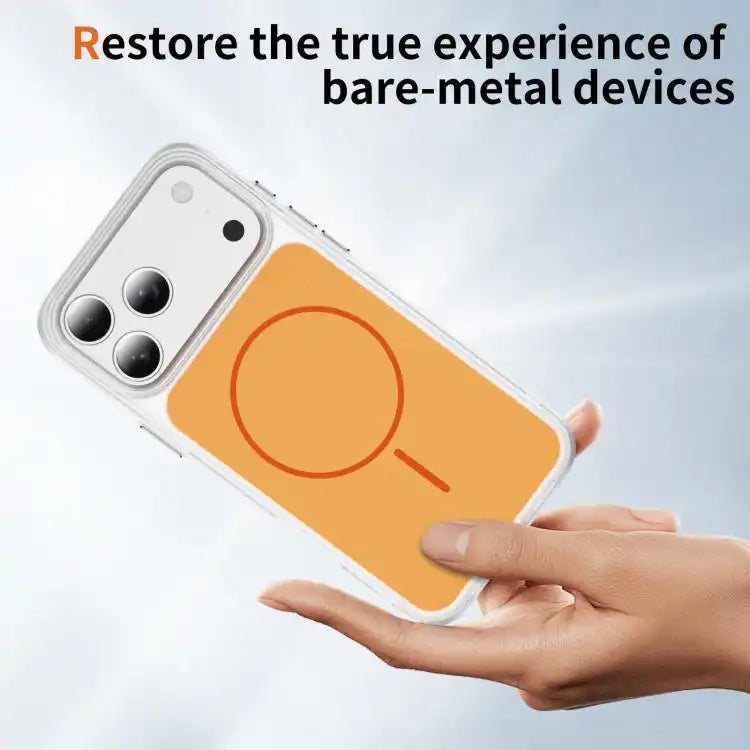 Crystal Frosted Skin Feel Magnetic MagSafe Phone Case
