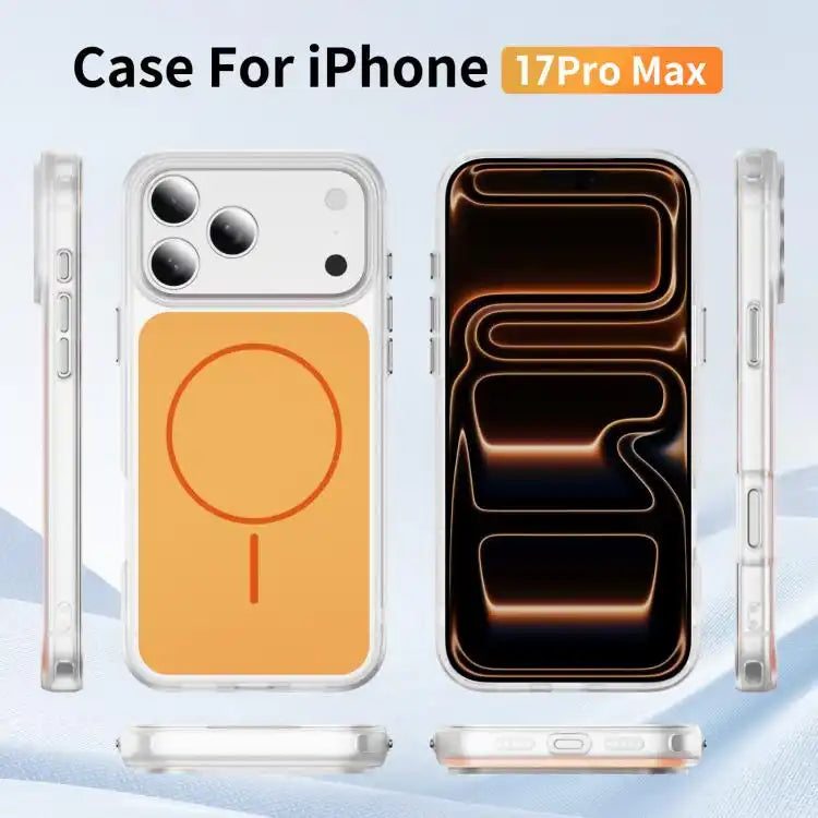 Crystal Frosted Skin Feel Magnetic MagSafe Phone Case