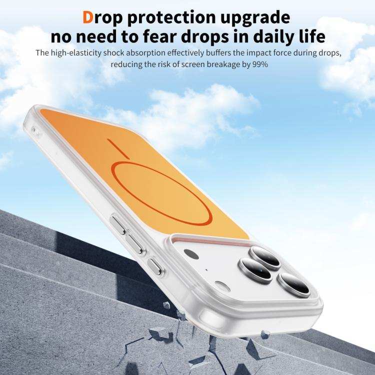 Crystal Frosted Skin Feel Magnetic MagSafe Phone Case