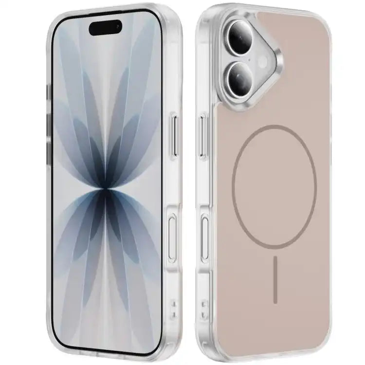 Crystal Frosted Skin Feel Magnetic MagSafe Phone Case