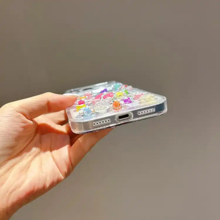 Epoxy Plum Blossom Acrylic Phone Case