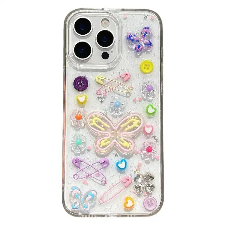 Epoxy Dopamine Butterfly Acrylic Phone Case