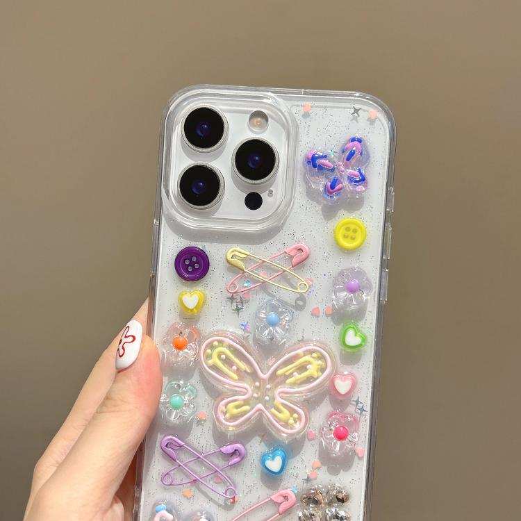 Epoxy Dopamine Butterfly Acrylic Phone Case