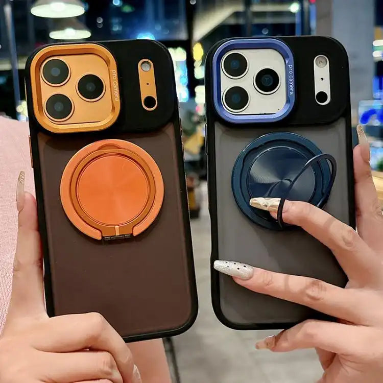 Skin Feel Frosted 360 Degree Rotation Magnetic Holder MagSafe Phone Case