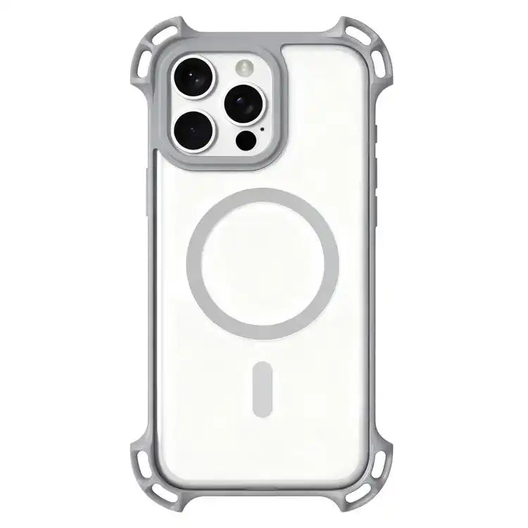 Drone-Style Four-Corner Shockproof Acrylic MagSafe Phone Case