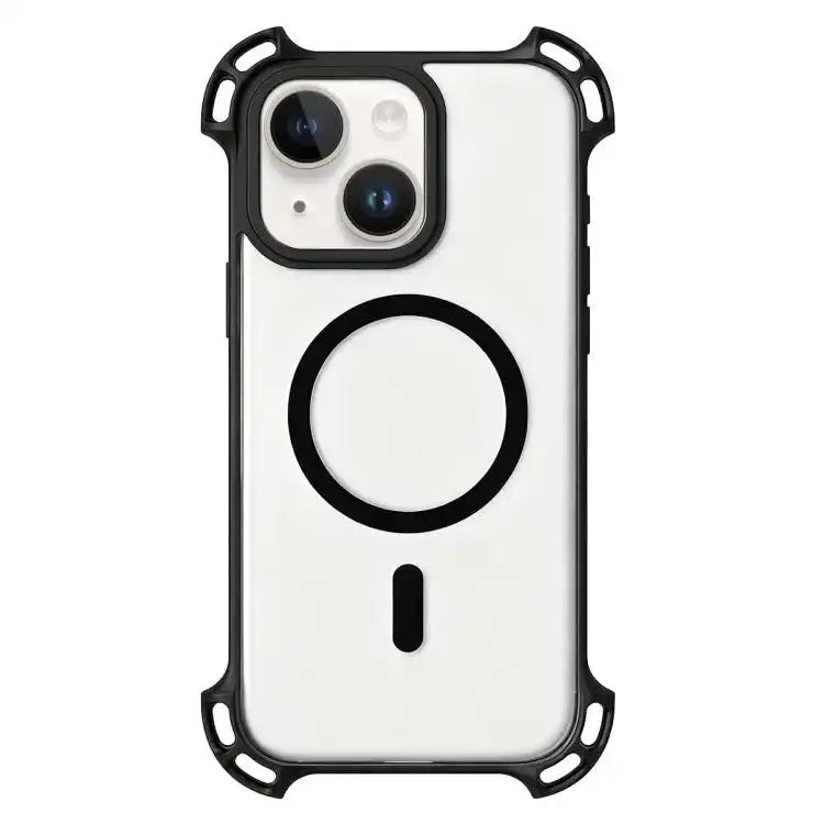 Drone-Style Four-Corner Shockproof Acrylic MagSafe Phone Case