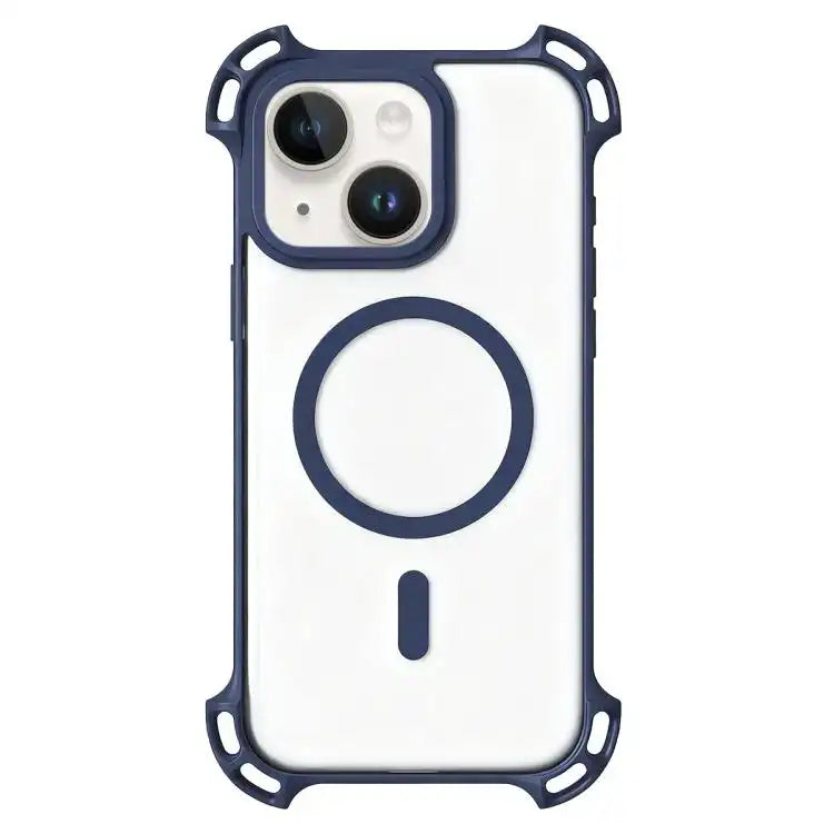 Drone-Style Four-Corner Shockproof Acrylic MagSafe Phone Case