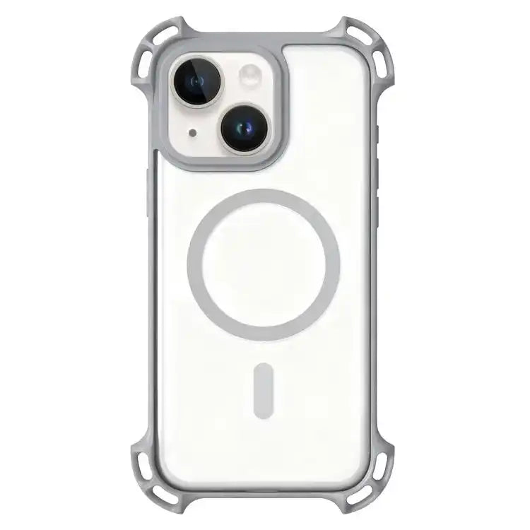 Drone-Style Four-Corner Shockproof Acrylic MagSafe Phone Case