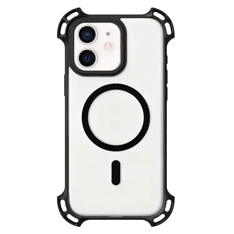 Drone-Style Four-Corner Shockproof Acrylic MagSafe Phone Case