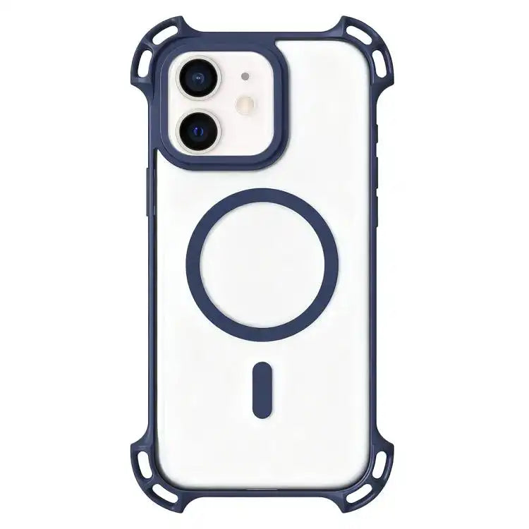 Drone-Style Four-Corner Shockproof Acrylic MagSafe Phone Case