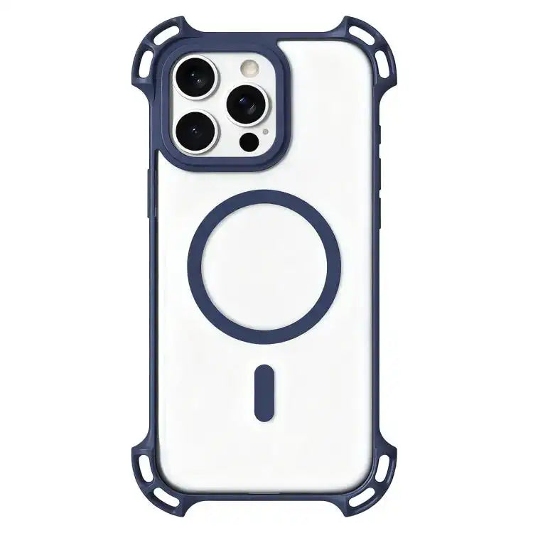 Drone-Style Four-Corner Shockproof Acrylic MagSafe Phone Case