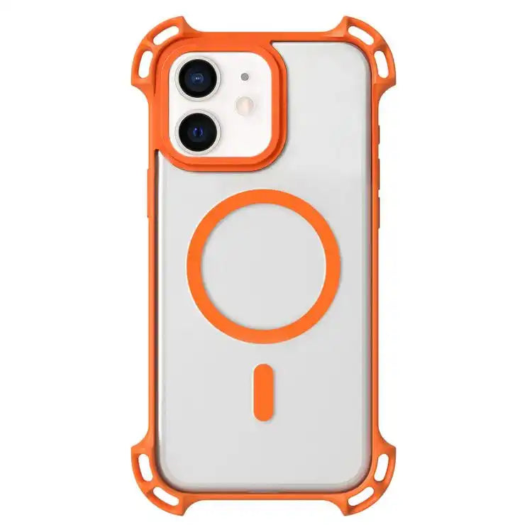 Drone-Style Four-Corner Shockproof Acrylic MagSafe Phone Case