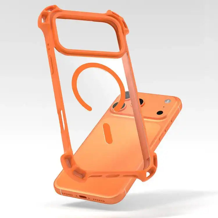 Drone-Style Four-Corner Shockproof Acrylic MagSafe Phone Case