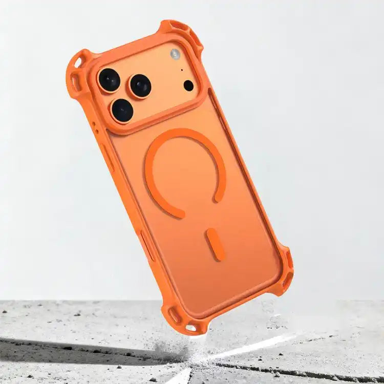 Drone-Style Four-Corner Shockproof Acrylic MagSafe Phone Case