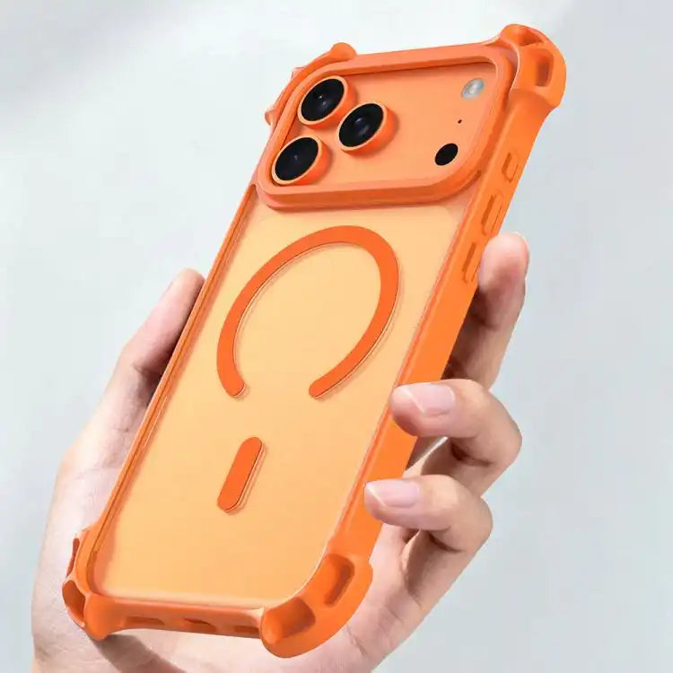 Drone-Style Four-Corner Shockproof Acrylic MagSafe Phone Case