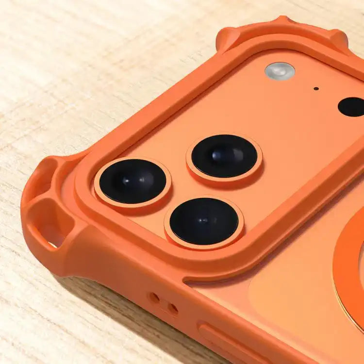Drone-Style Four-Corner Shockproof Acrylic MagSafe Phone Case