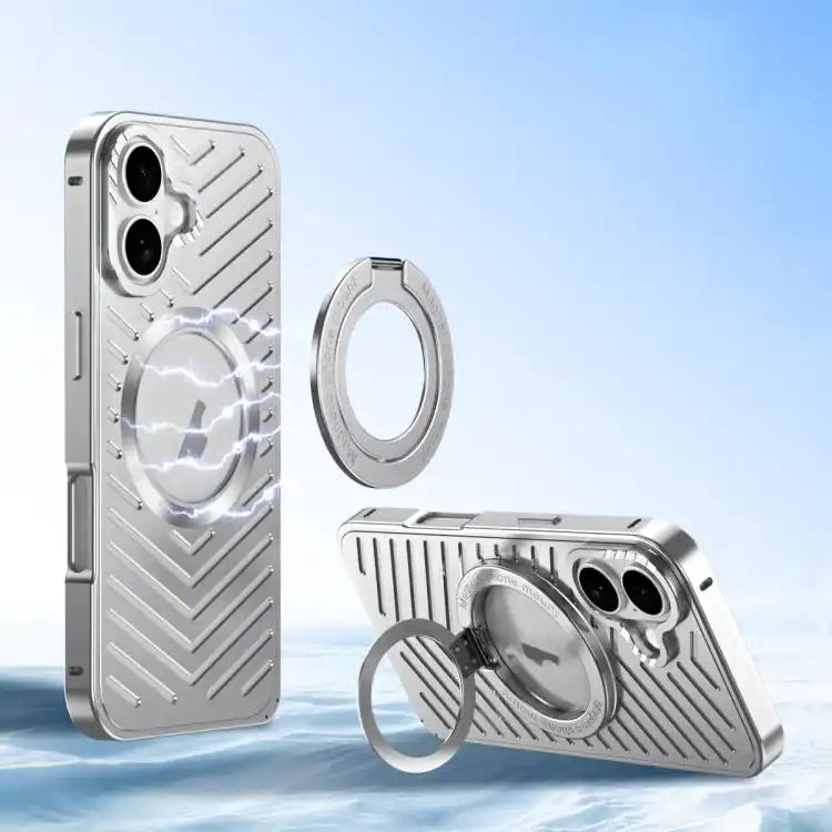 Cooling MagSafe Magnetic Holder Metal Phone Case