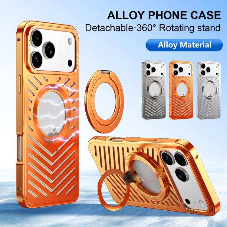 Cooling MagSafe Magnetic Holder Metal Phone Case