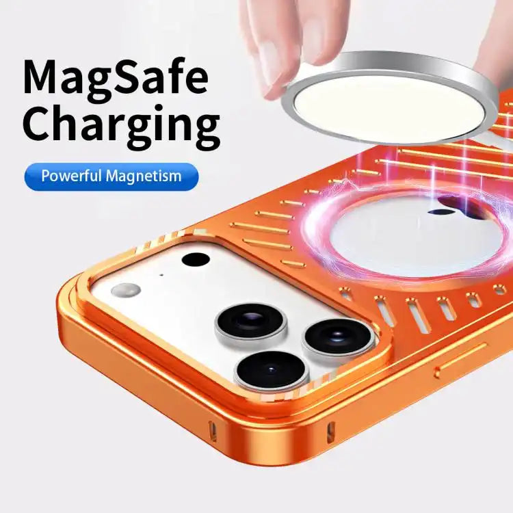 Cooling MagSafe Magnetic Holder Metal Phone Case