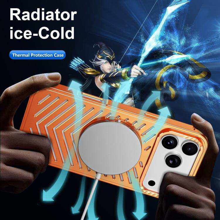 Cooling MagSafe Magnetic Holder Metal Phone Case