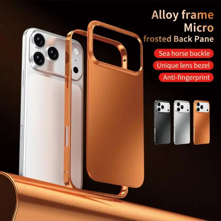 Metal Frame Micro-frosted Back Panel Phone Case