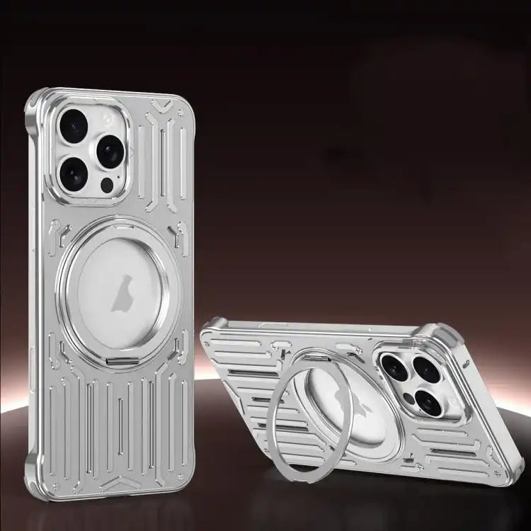 Mech Series Cooling Rotating Holder Metal Frameless Phone Case