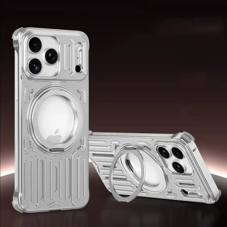 Mech Series Cooling Rotating Holder Metal Frameless Phone Case