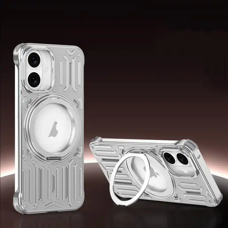 Mech Series Cooling Rotating Holder Metal Frameless Phone Case