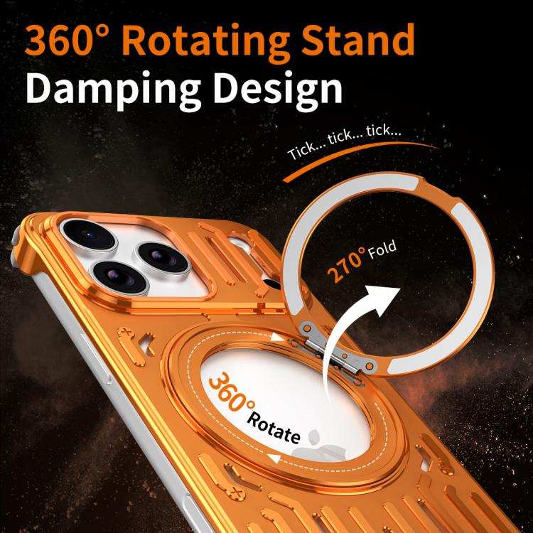 Mech Series Cooling Rotating Holder Metal Frameless Phone Case