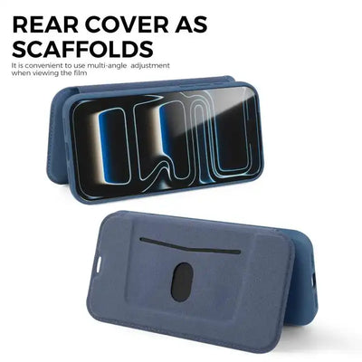 Imitate Liquid Skin Feel Leather Phone Case with Card Slots