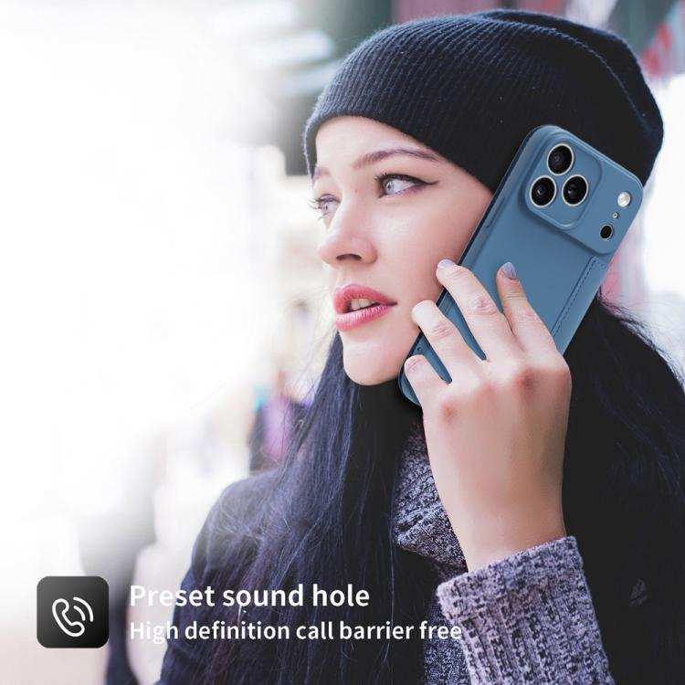 Imitate Liquid Skin Feel Leather Phone Case with Card Slots